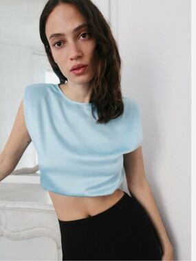 ZARA Sleeveless crop top